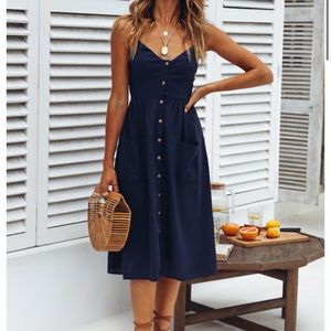 Used to know you midi dress - navy